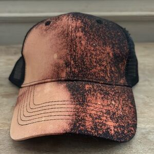 Vintage Black and Orange Trucker Hat